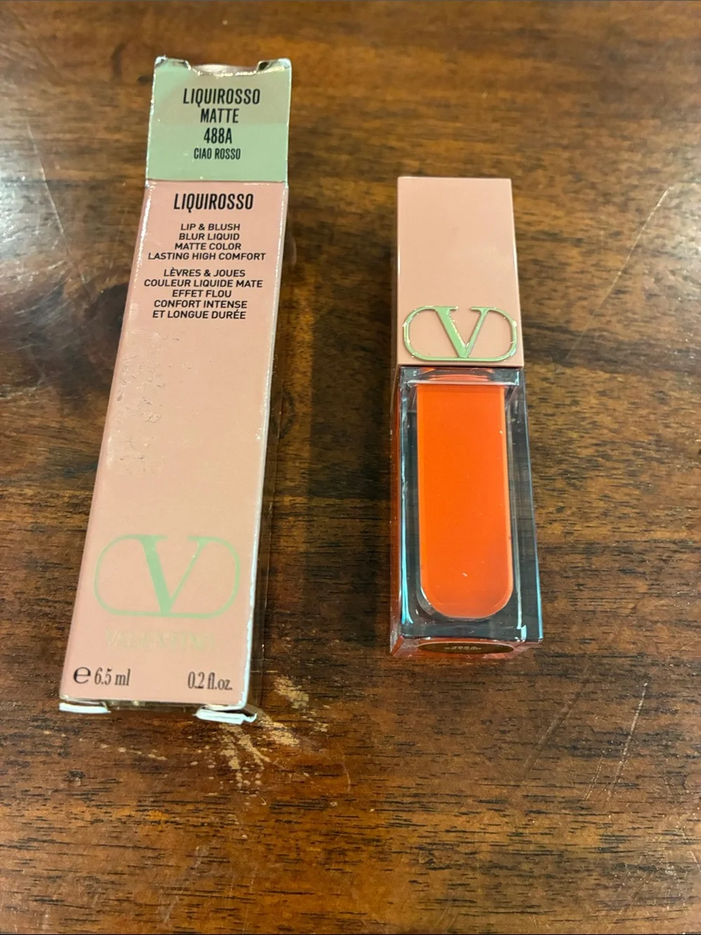 Valentino Liquirosso Lip & Blush Blur Liquid - Nude Pink Box